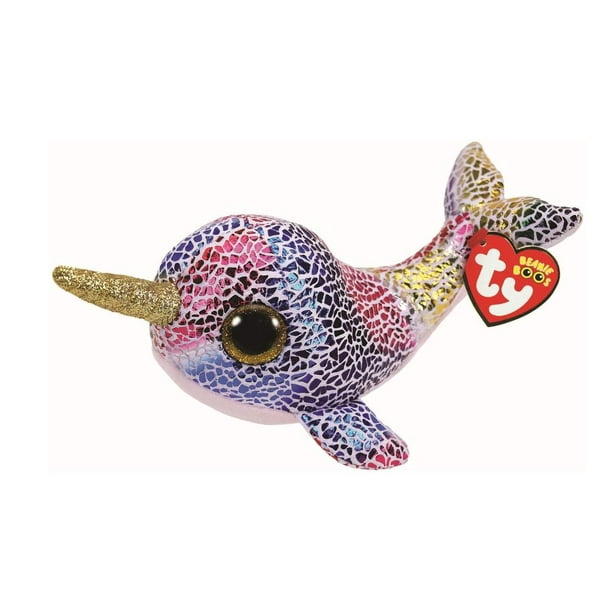 Ty Beanie Babies 35219 Boos Nova The Narwhal Boo Key Clip for sale online